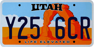 UT license plate Y256CR