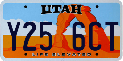UT license plate Y256CT