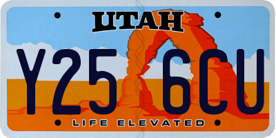 UT license plate Y256CU