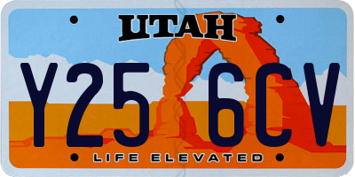 UT license plate Y256CV