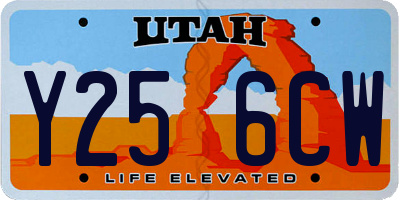 UT license plate Y256CW