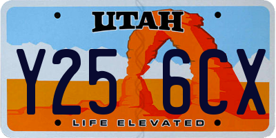 UT license plate Y256CX