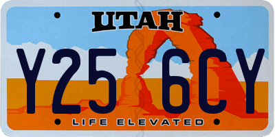 UT license plate Y256CY