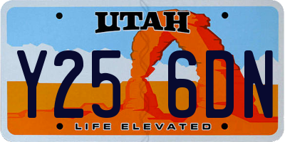 UT license plate Y256DN