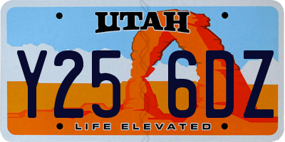 UT license plate Y256DZ