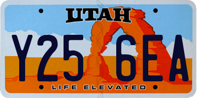 UT license plate Y256EA