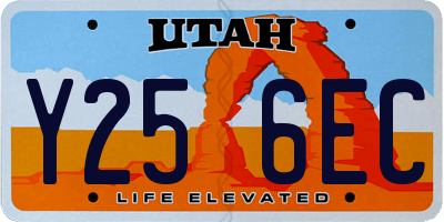 UT license plate Y256EC