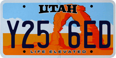UT license plate Y256ED