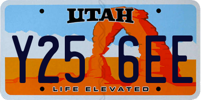 UT license plate Y256EE