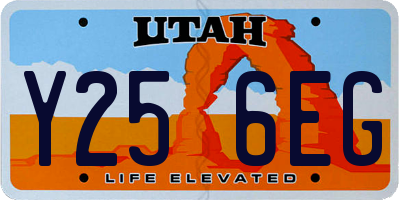 UT license plate Y256EG