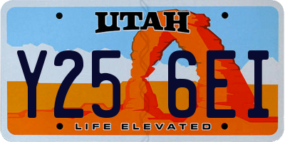 UT license plate Y256EI