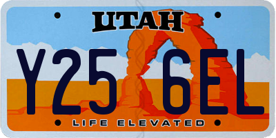UT license plate Y256EL