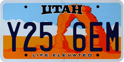 UT license plate Y256EM