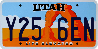 UT license plate Y256EN
