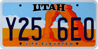 UT license plate Y256EO