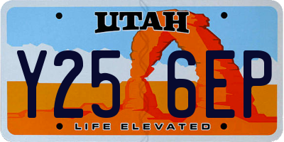 UT license plate Y256EP