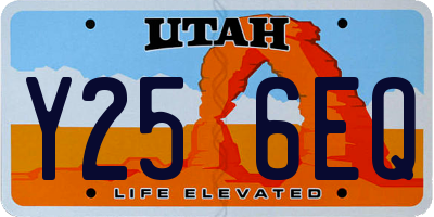 UT license plate Y256EQ