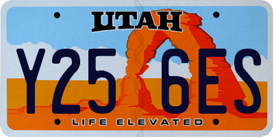 UT license plate Y256ES
