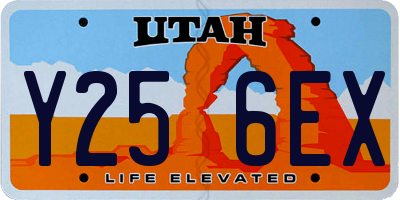 UT license plate Y256EX
