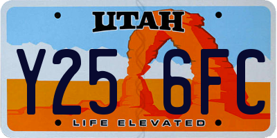 UT license plate Y256FC