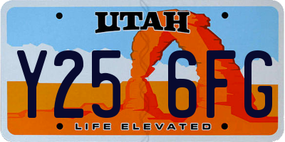UT license plate Y256FG