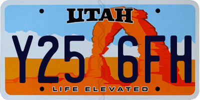 UT license plate Y256FH