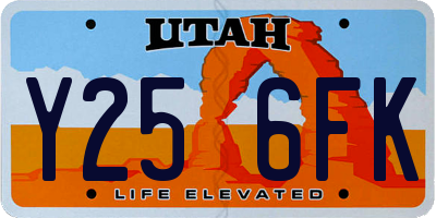 UT license plate Y256FK