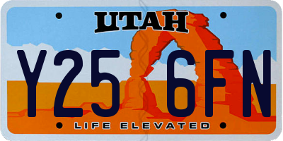 UT license plate Y256FN