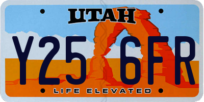 UT license plate Y256FR