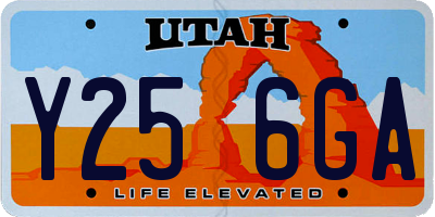 UT license plate Y256GA
