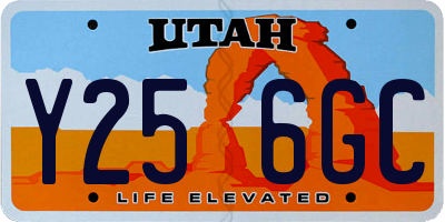 UT license plate Y256GC