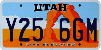 UT license plate Y256GM