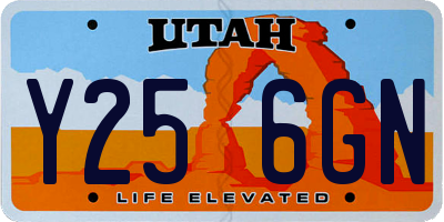 UT license plate Y256GN