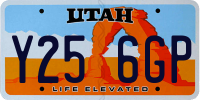 UT license plate Y256GP