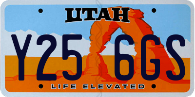 UT license plate Y256GS