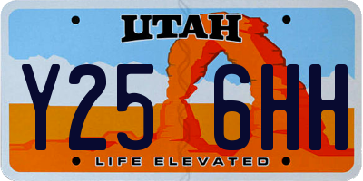 UT license plate Y256HH