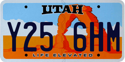 UT license plate Y256HM
