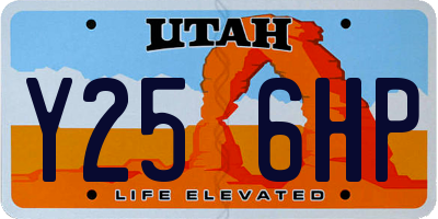 UT license plate Y256HP