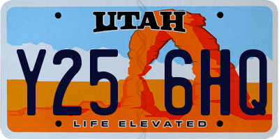UT license plate Y256HQ