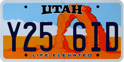 UT license plate Y256ID