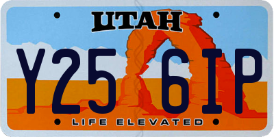 UT license plate Y256IP