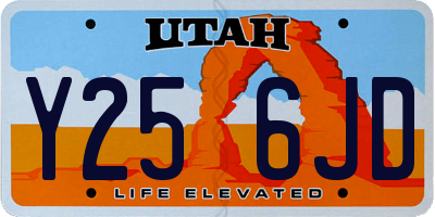 UT license plate Y256JD