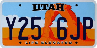 UT license plate Y256JP