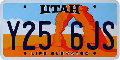UT license plate Y256JS