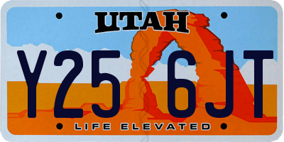 UT license plate Y256JT