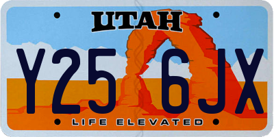 UT license plate Y256JX