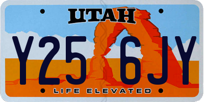 UT license plate Y256JY