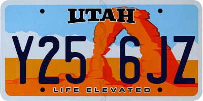 UT license plate Y256JZ
