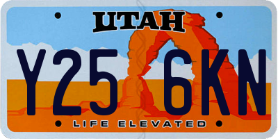 UT license plate Y256KN