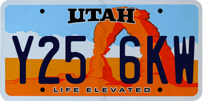 UT license plate Y256KW